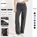 Women's Slouchy Denim High Waist Multi-Pocket Wide Leg Jeans