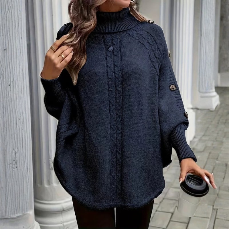 Benilda Women’s Sweater – High-Neck Jumper